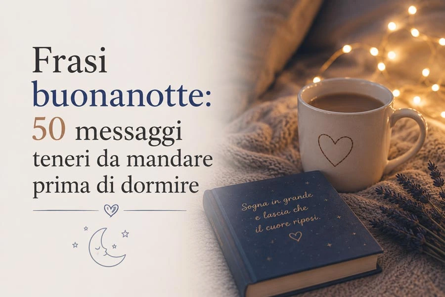 Frasi buonanotte 50 messaggi teneri da mandare prima di dormire