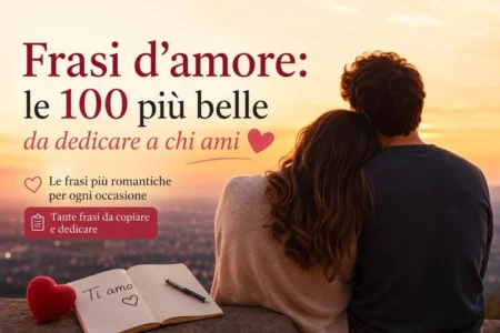 Frasi d amore da dedicare