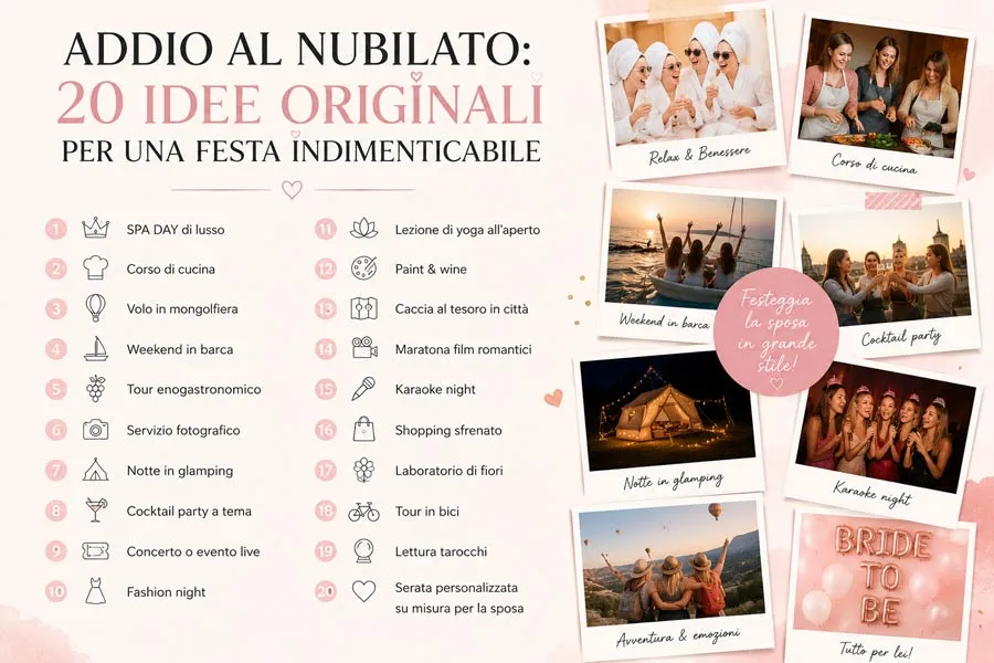 Addio al nubilato: 20 idee originali per una festa indimenticabile