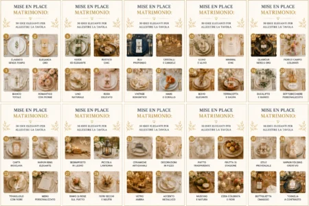 Mise en place matrimonio 50 idee eleganti per allestire la tavola