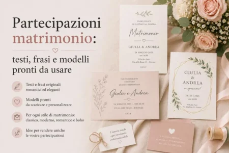 Partecipazioni matrimonio testi, frasi e modelli pronti da usare