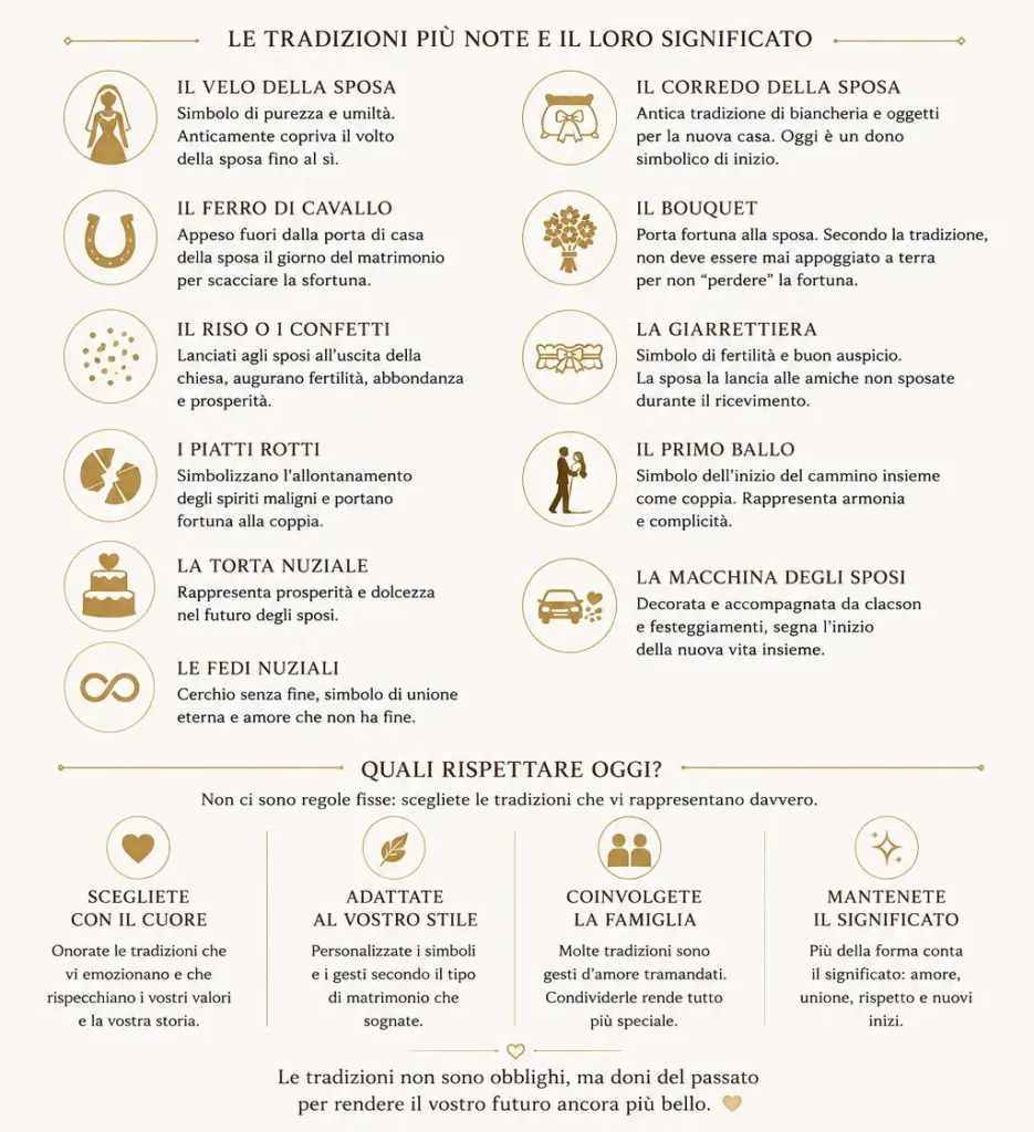 Tradizioni del matrimonio italiano le più note 